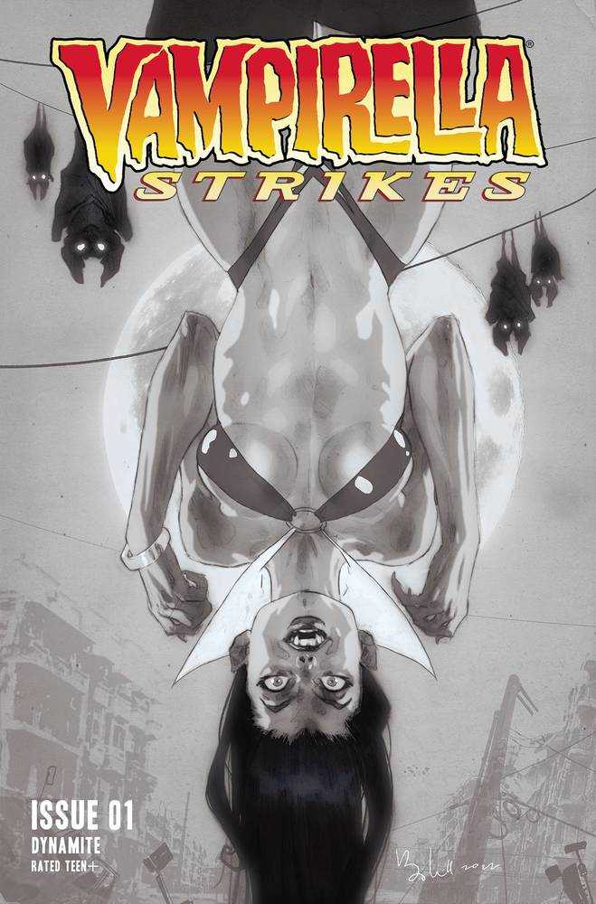 Vampirella Strikes #1 Cover S 7 Copy Foc Variant Edition Caldwell Black & White | Odin's Place