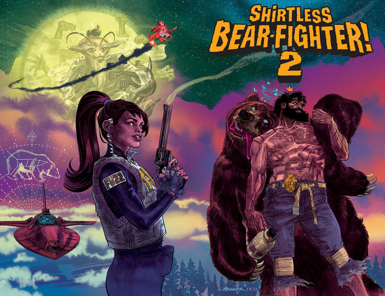 Shirtless Bear-Fighter 2 #1 (Of 7) Cover B Brunner | Odin's Place