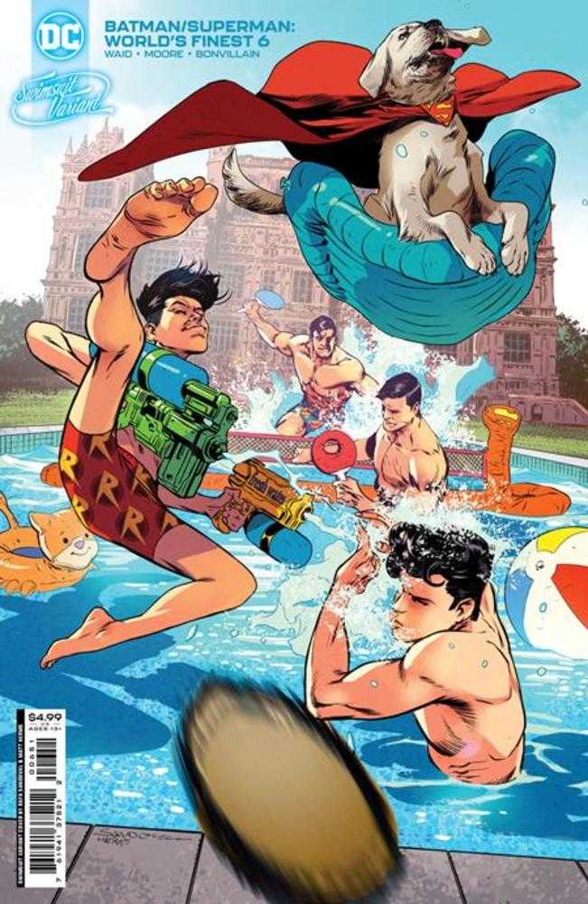 Batman Superman Worlds Finest #6 Cover C Rafa Sandoval Swimsuit Card Stock Variant | Odin's Place