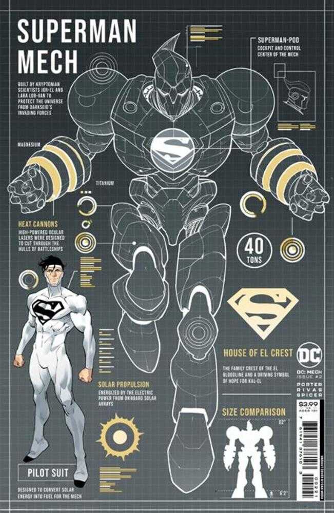 DC Mech #2 (Of 6) Cover B Dan Mora Card Stock Variant | Odin's Place