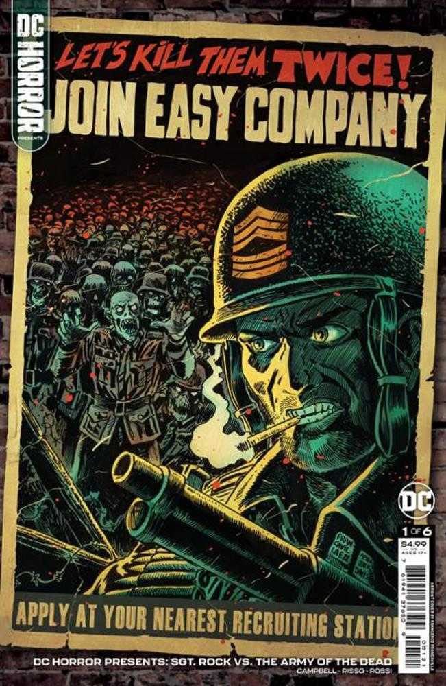 DC Horror Presents Sgt Rock vs The Army Of The Dead #1 (Of 6) Cover B Francesco Francavilla Card Stock Variant (Mature) | Odin's Place