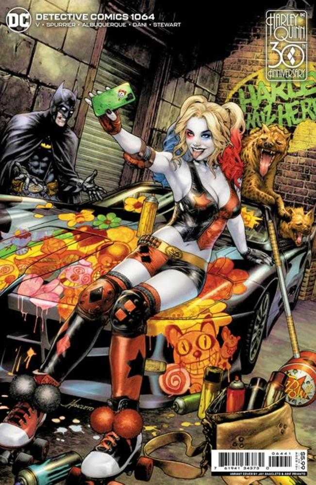 Detective Comics #1064 Cover C Jay Anacleto Harley Quinn 30th Anniversary Card Stock Variant | Odin's Place