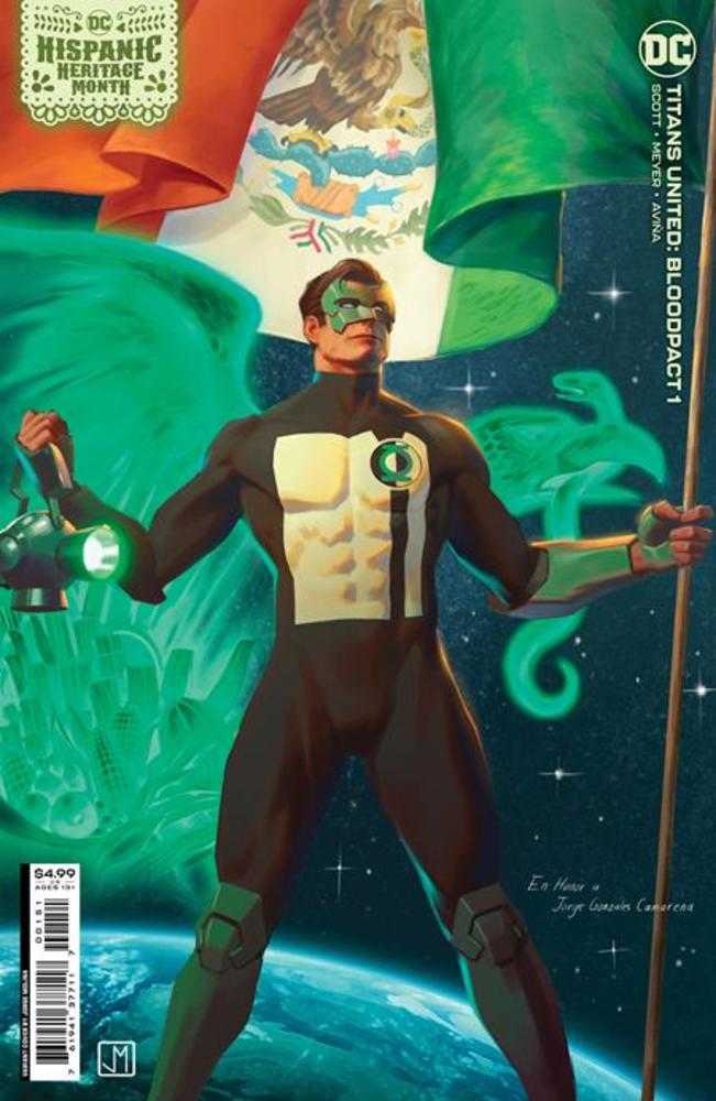 Titans United Bloodpact #1 (Of 6) Cover C Jorge Molina Hispanic Heritage Month Card Stock Variant | Odin's Place