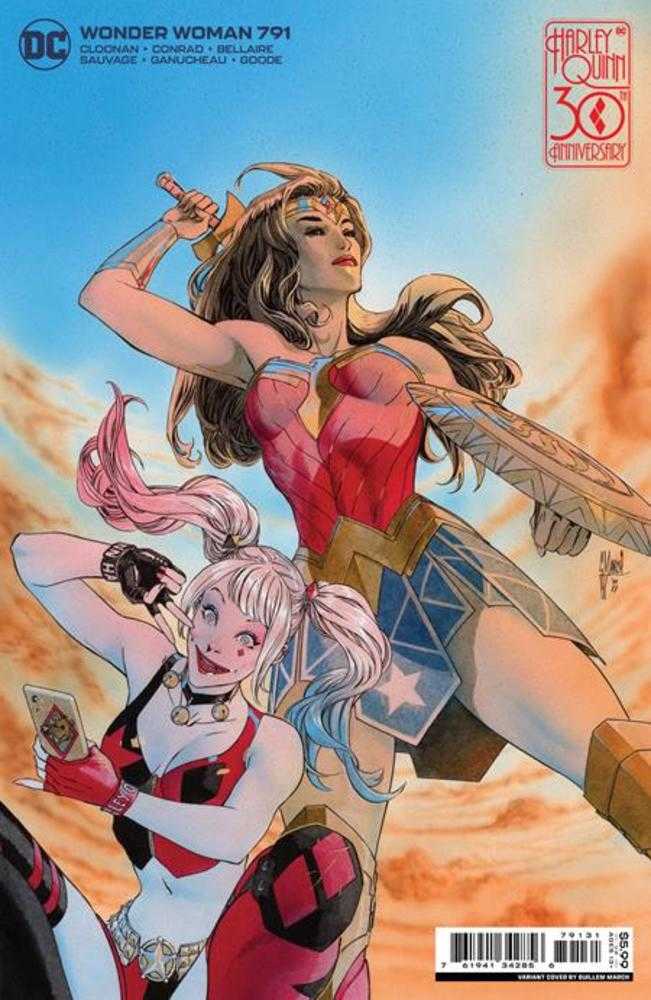Wonder Woman #791 Cover C Guillem March Harley Quinn 30th Anniversary Card Stock Variant | Odin's Place