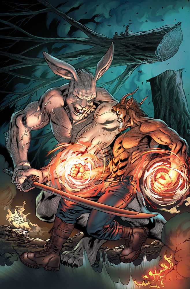 Man Goat & Bunnyman Green Eggs & Blam #3 Cover A Vitorino | Odin's Place