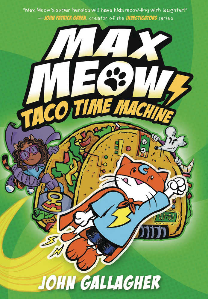 Max Meow Cat Crusader Graphic Novel Volume 04 Taco Time Machine | Odin's Place