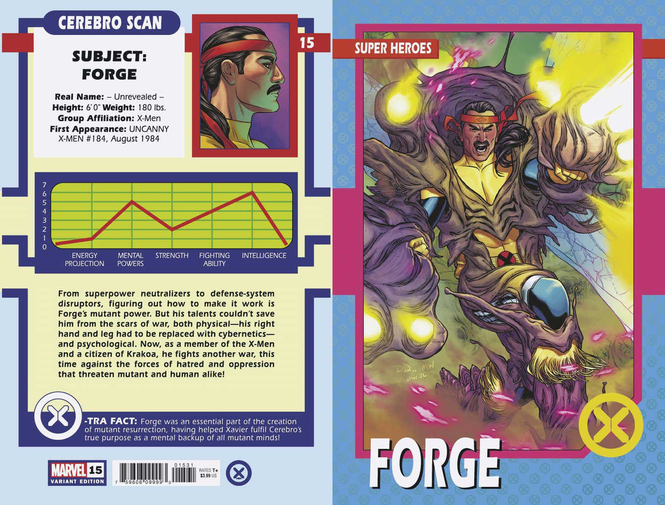 X-Men #15 Dauterman Trading Card Variant | Odin's Place