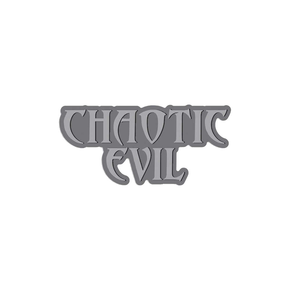 Moral Alignment Chaotic Evil Enamel Pin | Odin's Place
