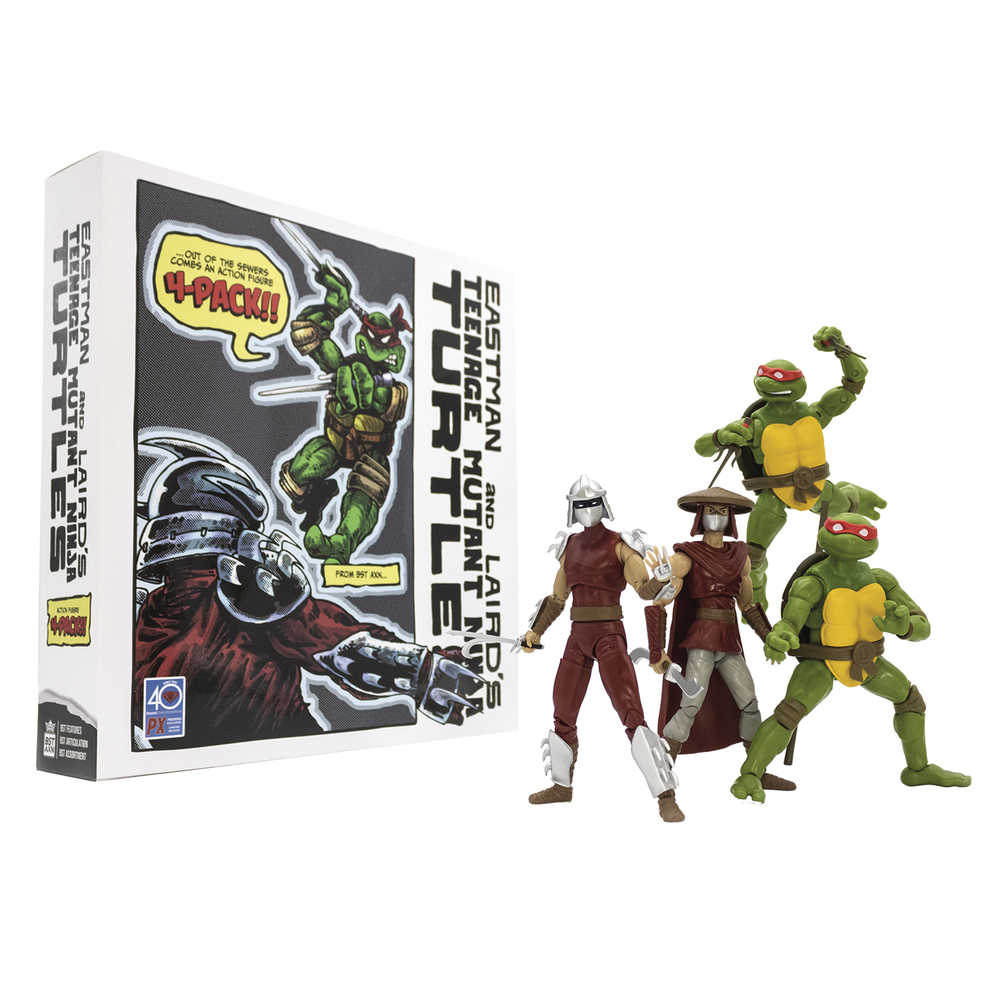 Bst Axn Teenage Mutant Ninja Turtles Classic Comic Previews Exclusive Action Figure 4pc Box Set 2 (N | Odin's Place