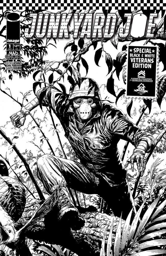 Junkyard Joe #1 Black & White Veterans Edition Cover A Frank | Odin's Place