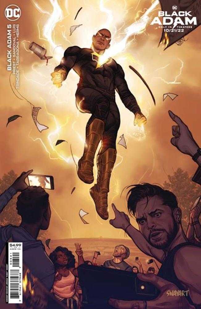 Black Adam #5 Cover D Joshua Sway Swaby Black Adam Movie Card Stock Variant | Odin's Place