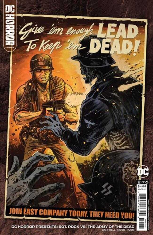 DC Horror Presents Sgt Rock vs The Army Of The Dead #2 (Of 6) Cover B Francesco Francavilla Card Stock Variant (Mature) | Odin's Place