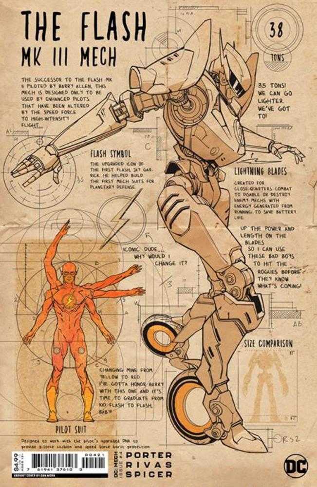 DC Mech #4 (Of 6) Cover B Dan Mora Card Stock Variant | Odin's Place