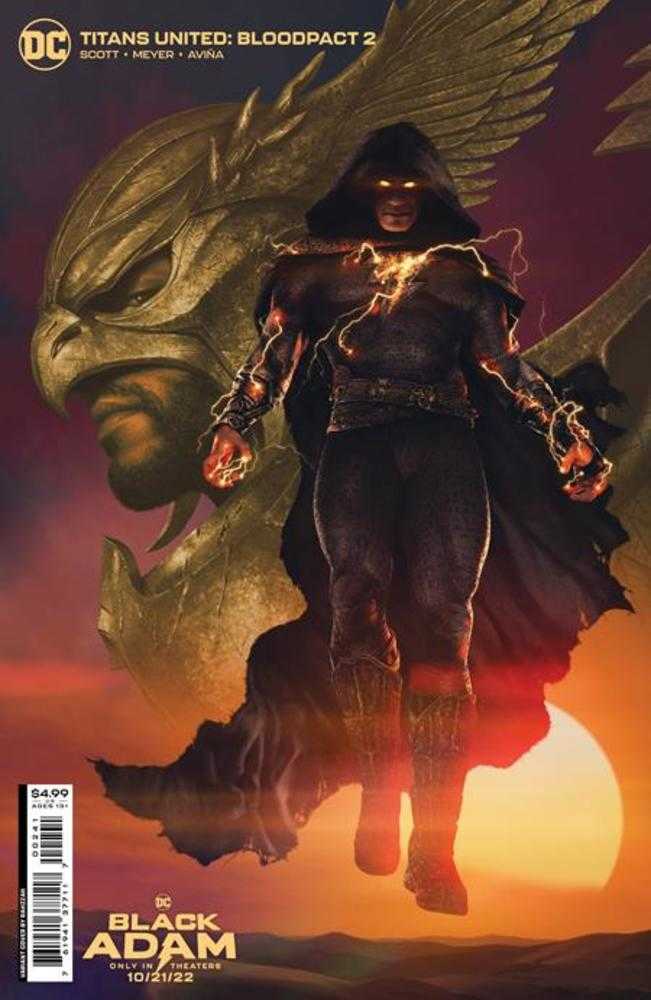 Titans United Bloodpact #2 (Of 6) Cover C Rahzzah Black Adam Movie Card Stock Variant | Odin's Place