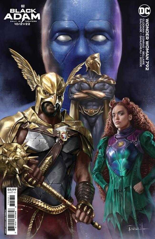 Wonder Woman #792 Cover C Lucio Parrillo Black Adam Movie Card Stock Variant | Odin's Place