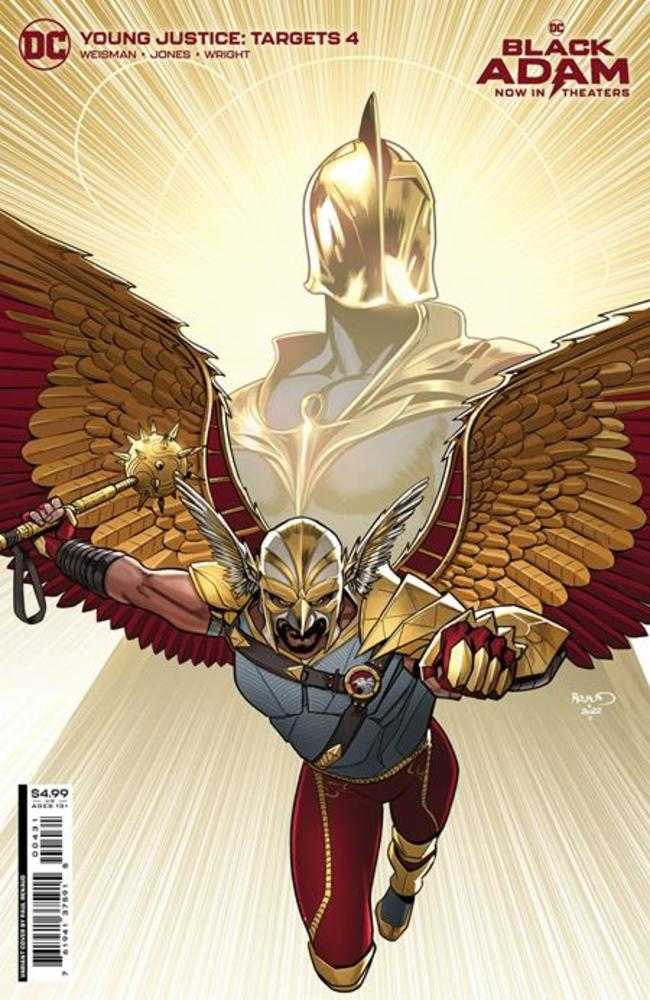 Young Justice Targets #4 (Of 6) Cover C Paul Renaud Black Adam Movie Card Stock Variant | Odin's Place