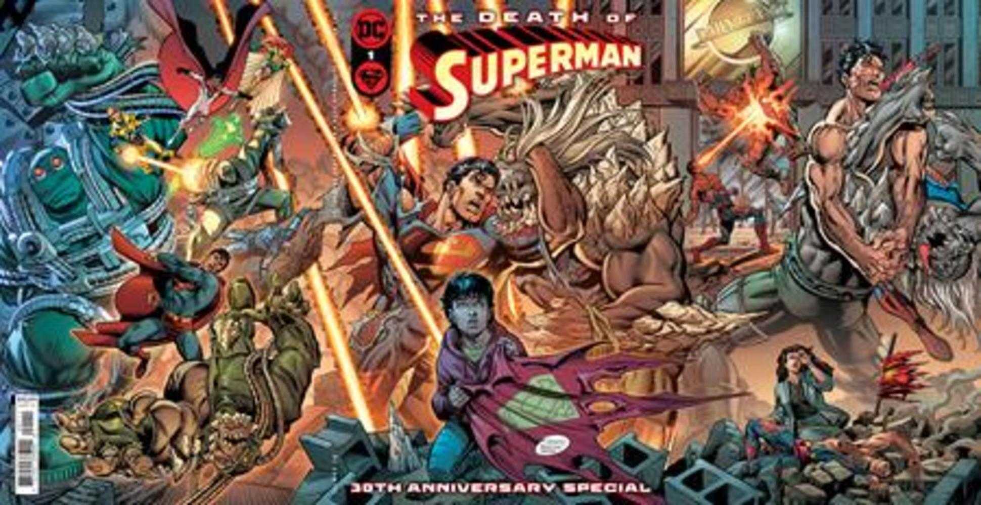 Death Of Superman 30th Anniversary Special #1 (One-Shot) Cover A Dan Jurgens & Brett Breeding Gatefold Cover | Odin's Place
