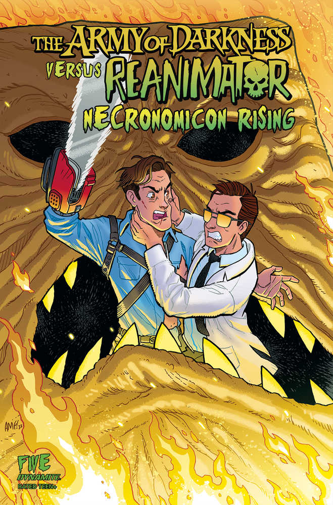 Aod vs Reanimator Necronomicon Rising #5 Cover A Fleecs | Odin's Place