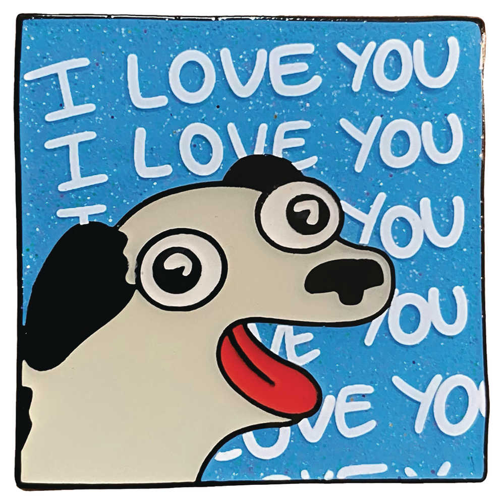 Sarahs Scribbles I Love You Dog Pin | Odin's Place