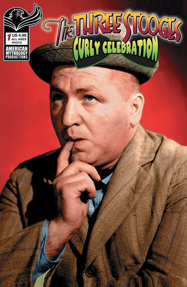 Three Stooges Curly Celebration Cover B Color Photo | Odin's Place