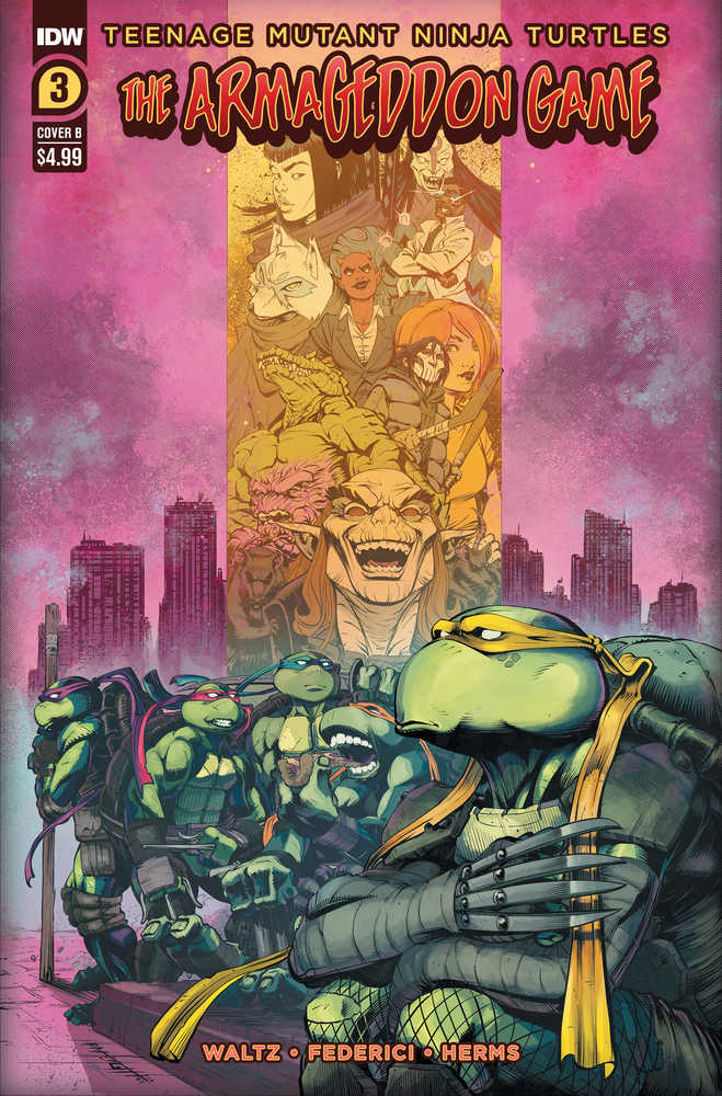 Teenage Mutant Ninja Turtles Armageddon Game #3 Cover B Height | Odin's Place
