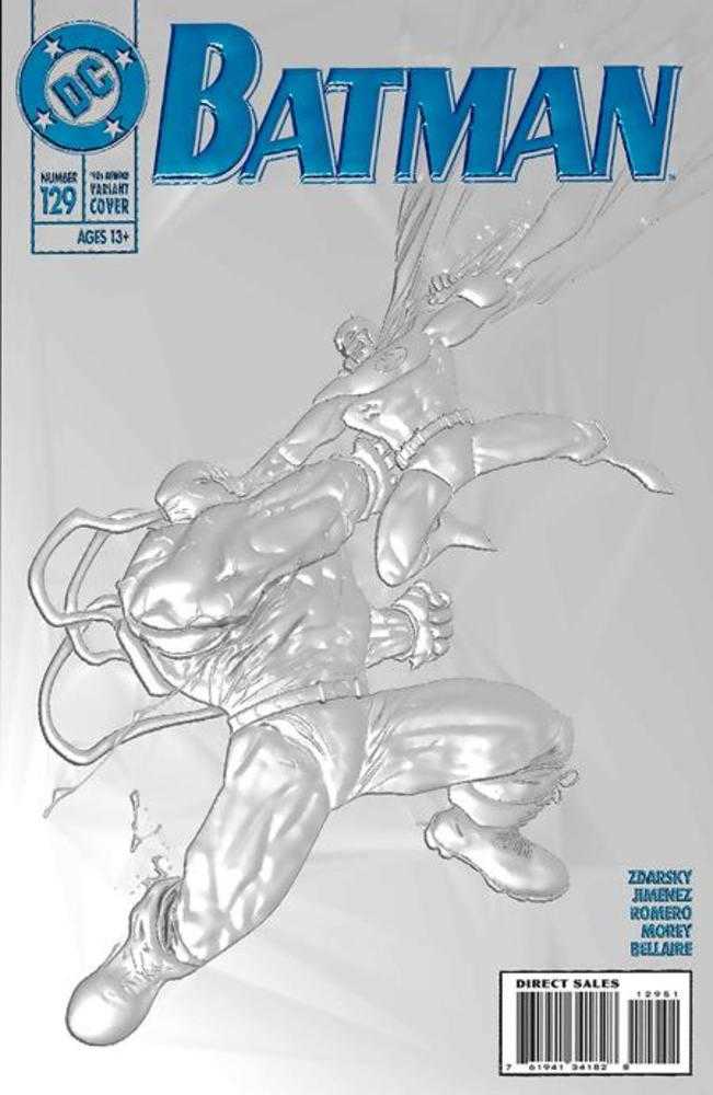 Batman #129 Cover D Ryan Benjamin 90s Cover Month Foil Multi-Level Embossed Card Stock Variant  Allocations May Occur | Odin's Place