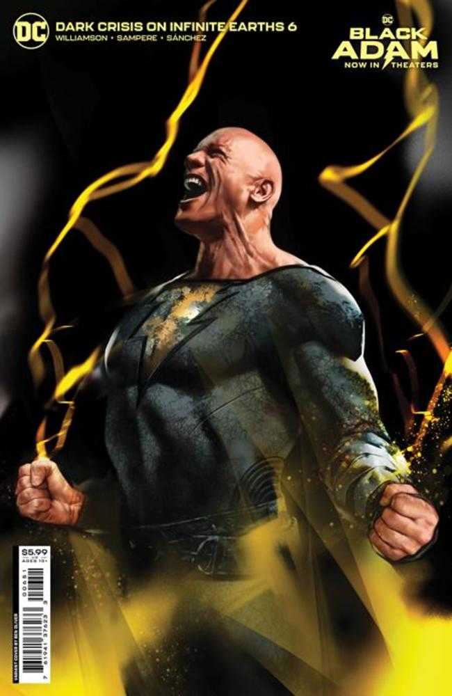 Dark Crisis On Infinite Earths #6 (Of 7) Cover D Ben Oliver Black Adam Movie Card Stock Variant | Odin's Place