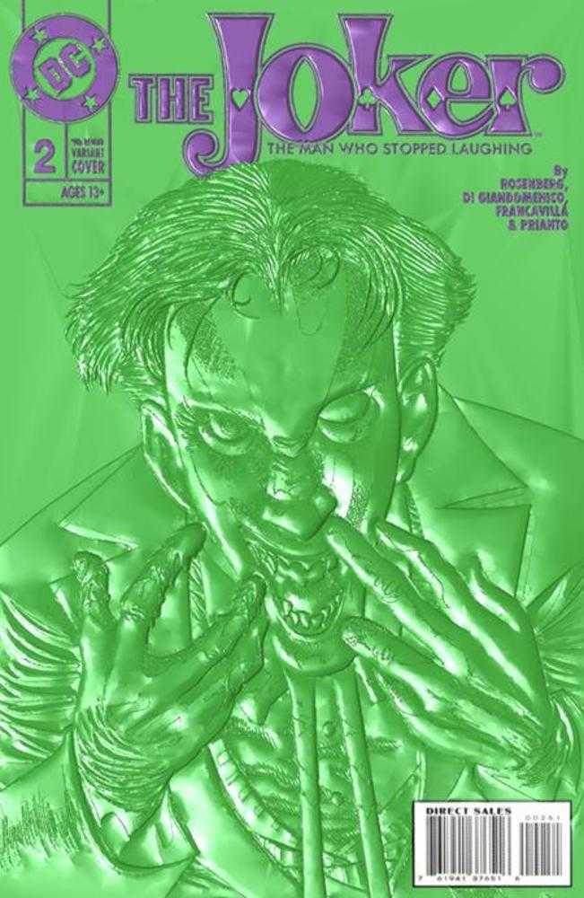 Joker The Man Who Stopped Laughing #2 Cover D Kelley Jones 90s Cover Month Foil Multi-Level Embossed Variant  Allocations May Occur | Odin's Place