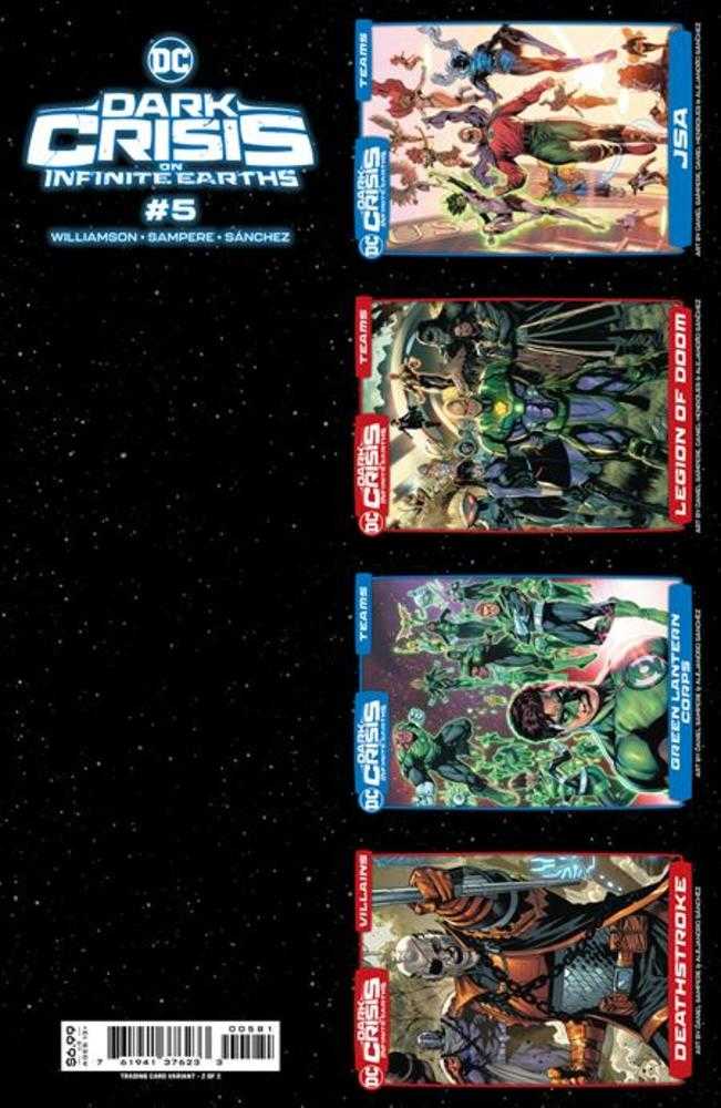 Dark Crisis On Infinite Earths #5 (Of 7) Cover H Perforation Trading Card 2 Of 2 Card Stock Variant | Odin's Place