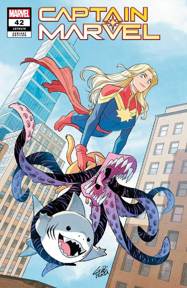 Captain Marvel #42 Gurihiru Jeff The Landshark Variant | Odin's Place