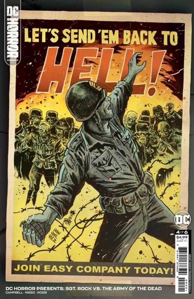 DC Horror Presents Sgt Rock vs The Army Of The Dead #4 (Of 6) Cover B Francesco Francavilla Card Stock Variant (Mature) | Odin's Place