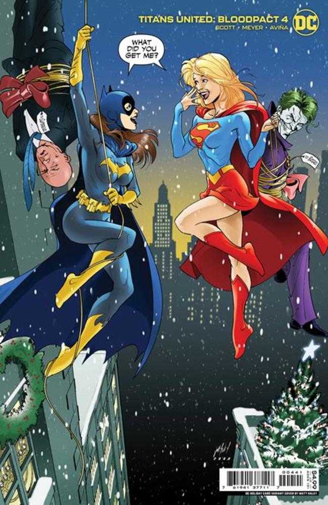 Titans United Bloodpact #4 (Of 6) Cover C Matt Haley DC Holiday Card Card Stock Variant | Odin's Place
