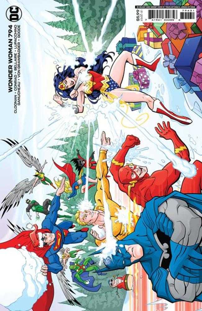 Wonder Woman #794 Cover C Travis Kotzebue & Jordan Kotzebue DC Holiday Card Card Stock Variant | Odin's Place