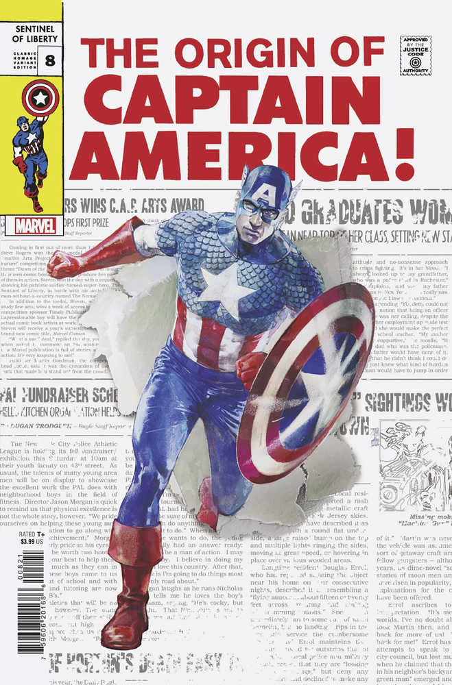 Captain America Sentinel Of Liberty #8 Classic Homage Variant | Odin's Place