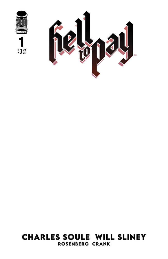 Hell To Pay #1 (Of 6) Cover C Blank Sketch Cover | Odin's Place