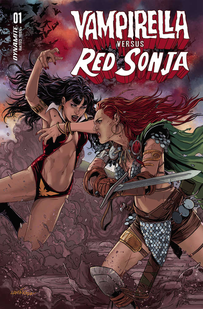 Vampirella vs Red Sonja #1 Cover P Foc Laming Original | Odin's Place