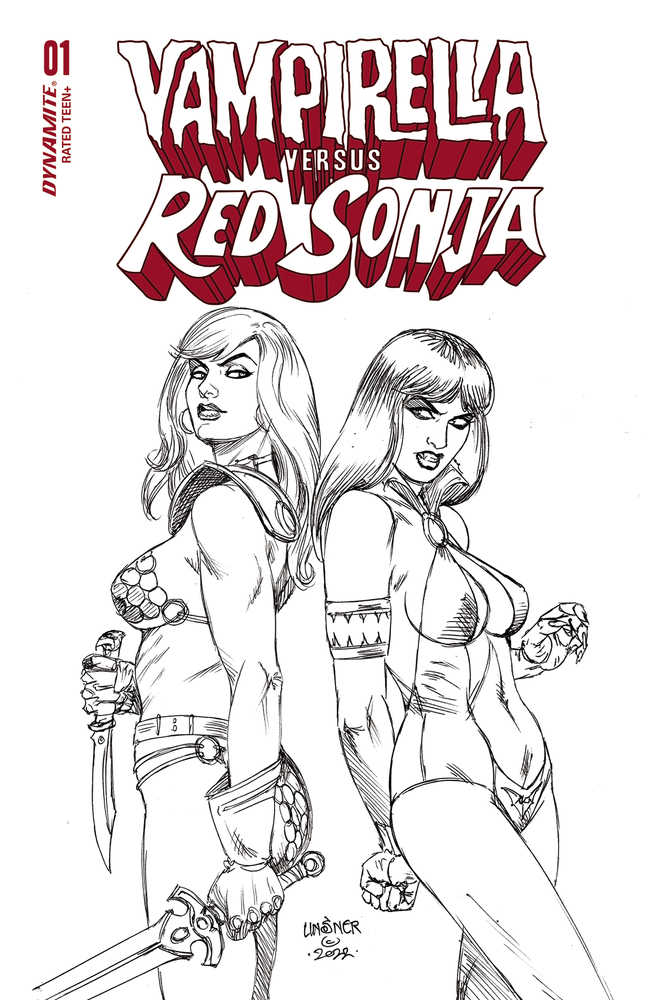 Vampirella vs Red Sonja #1 Cover W 10 Copy Foc Variant Edition Linsner Li | Odin's Place