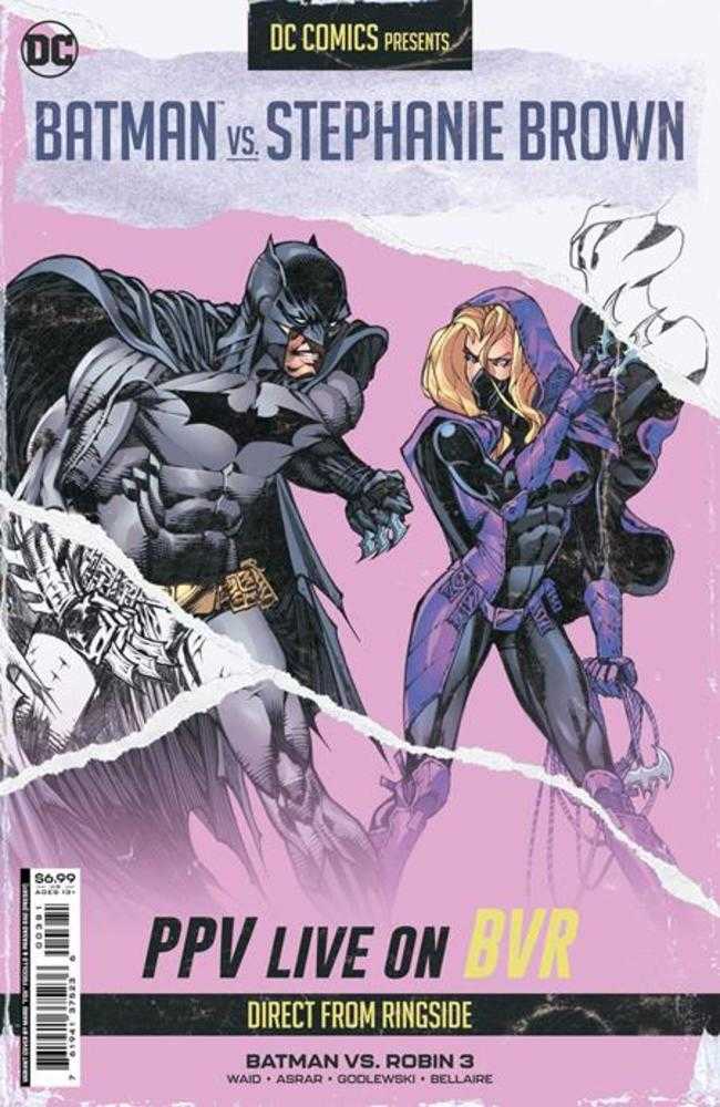 Batman vs Robin #3 (Of 5) Cover H Mario Fox Foccillo Fight Poster Batman vs Spoiler Card Stock Variant | Odin's Place