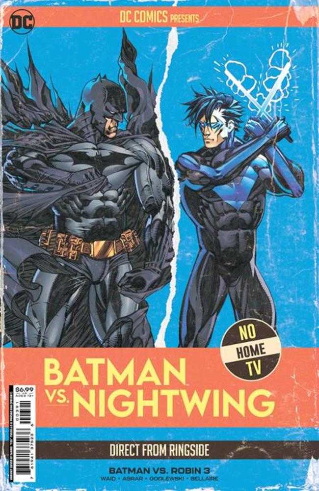 Batman vs Robin #3 (Of 5) Cover I Mario Fox Foccillo Fight Poster Batman vs Nightwing Card Stock Variant | Odin's Place