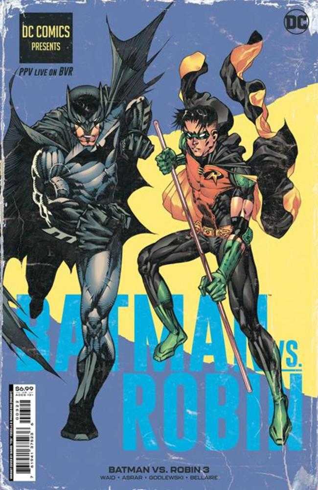 Batman vs Robin #3 (Of 5) Cover J Mario Fox Foccillo Fight Poster Batman vs Robin Card Stock Variant | Odin's Place