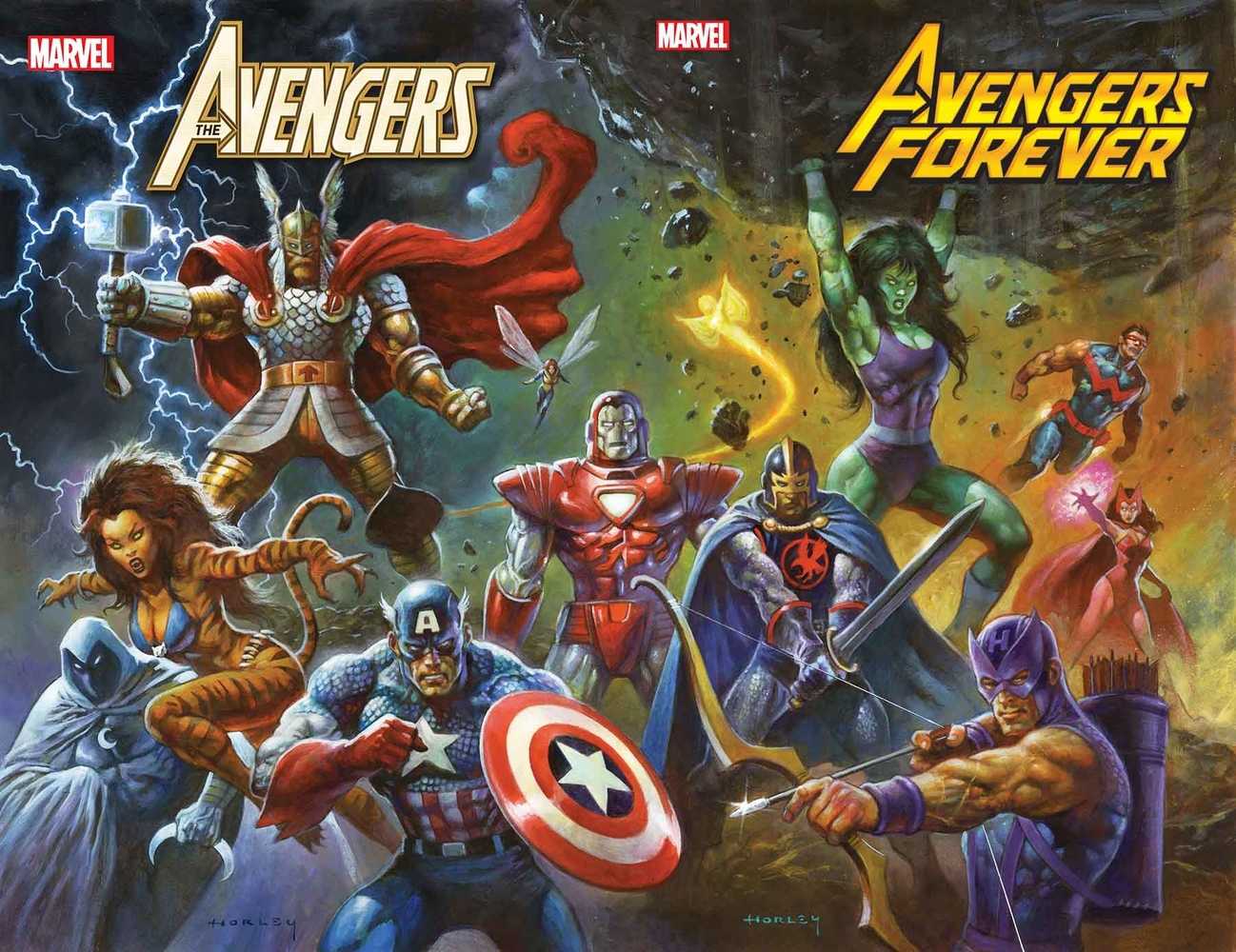 Avengers Forever #13 Horley 80s Avengers Assemble Connect Va | Odin's Place