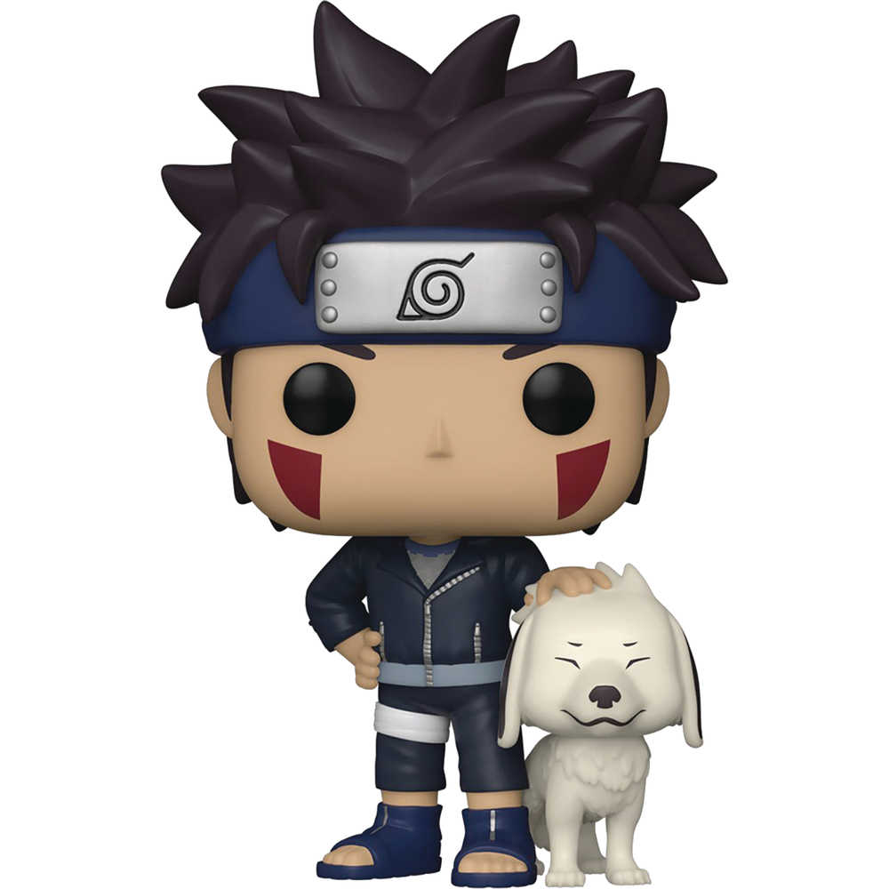 Pop Animation Naruto Kiba with Akamaru Vinyl Figure | Odin's Place