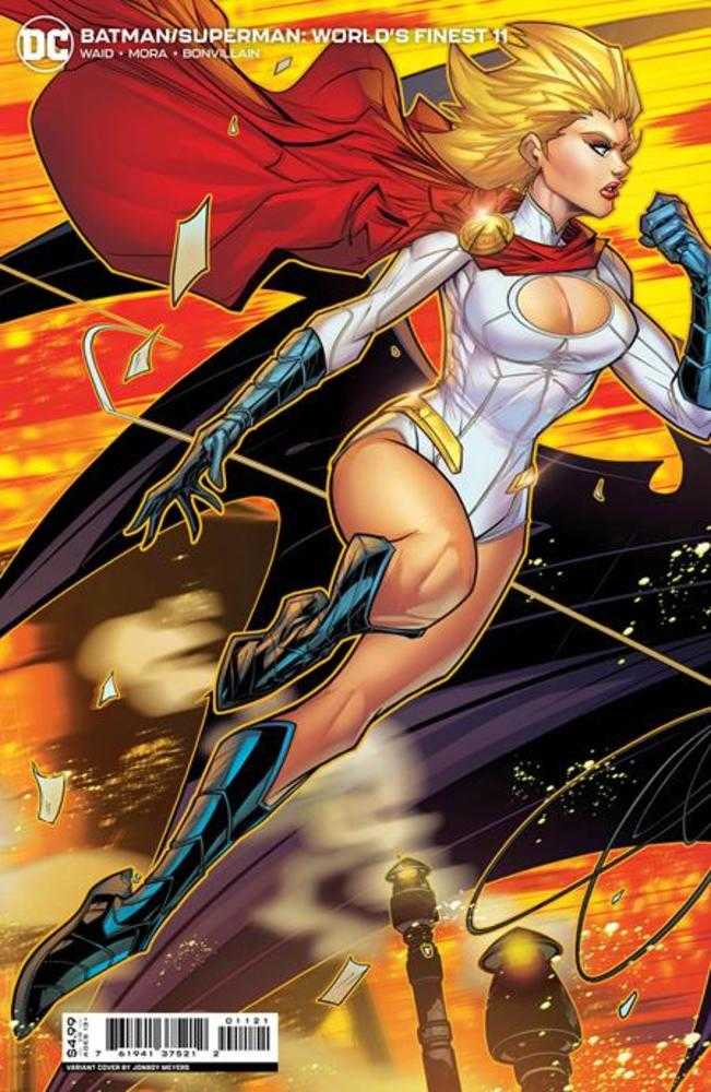 Batman Superman Worlds Finest #11 Cover B Jonboy Meyers Powergirl Connecting Card Stock Variant | Odin's Place