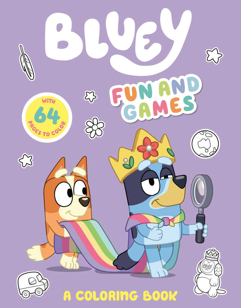 Bluey: Fun And Games: A Coloring Book | Odin's Place