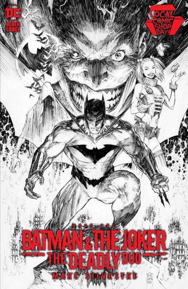 Local Comic Shop Day Batman & The Joker The Deadly Duo #1 Foil Card Stock Variant | Odin's Place