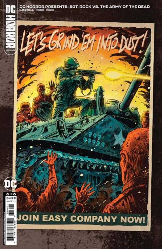 DC Horror Presents Sgt Rock vs The Army Of The Dead #6 (Of 6) Cover B Francesco Francavilla Card Stock Variant (Mature) | Odin's Place
