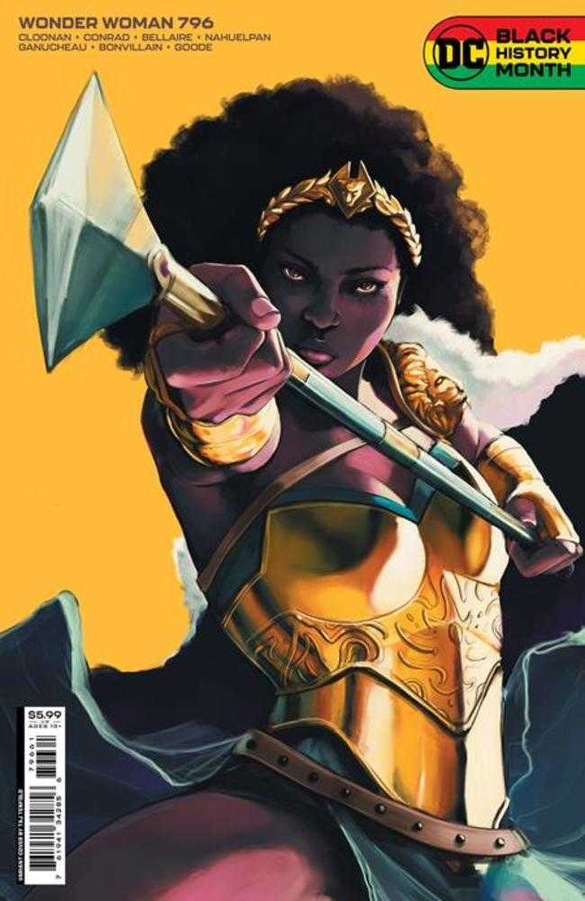 Wonder Woman #796 Cover D Taj Tenfold Black History Month Card Stock Variant | Odin's Place