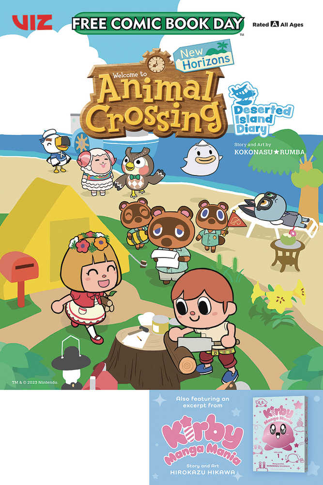 Free Comic Book Day 2023 Animal Crosing & Kirby Manga Mania | Odin's Place