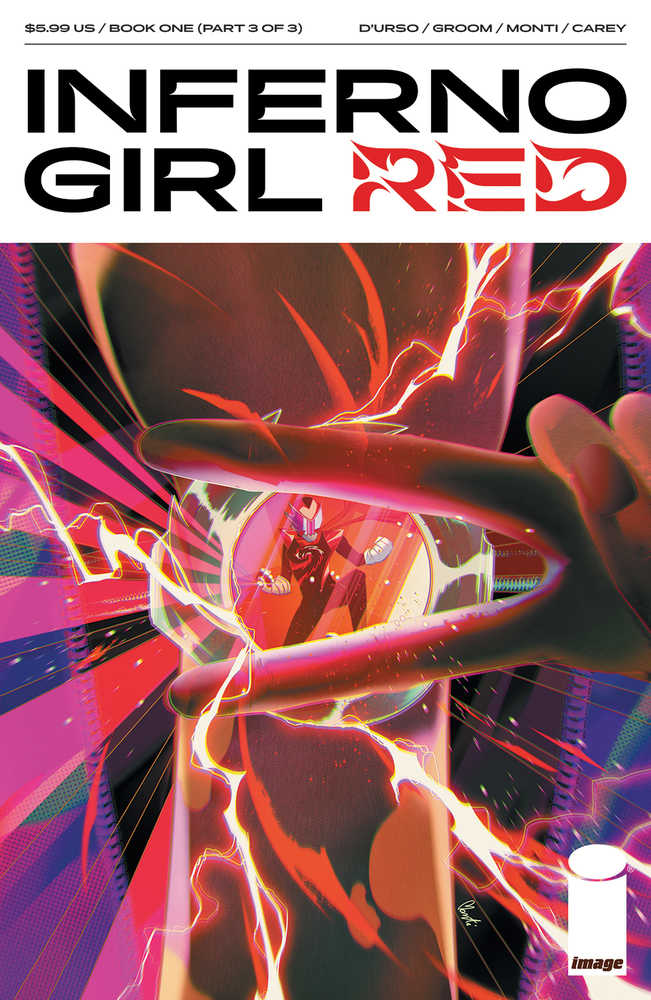 Inferno Girl Red Book One #3 (Of 3) Cover B Monti Mv | Odin's Place