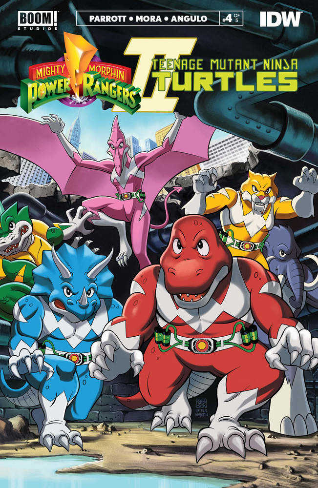 Mmpr Teenage Mutant Ninja Turtles II #4 (Of 5) Cover C Mmpr Variant Gibson | Odin's Place